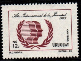 1985 Uruguay International Youth Year Emblem Logo #1178 ** MNH - Uruguay