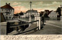 Gruss Aus Weiden - Naabbrücke Und Amtsgericht - Weiden I. D. Oberpfalz