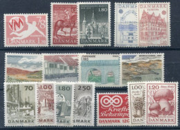 DENMARK 1978 Complete Commemorative Issues MNH / **. - Unused Stamps