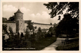 Nördlingen, Stadtmauerpartie Am Feilturm - Nördlingen