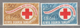 UGANDA KENYA TANGANYIKA 1963 Red Cross MH(*) Mi 130-131 #34083 - Kenya, Oeganda & Tanganyika