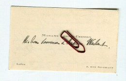 LIEGE - Carte De Visite 1930, Voir Verso, Mme Lhoest Cresson, Rue Stephany, à Famille Gérardy Warland, Odon - Visiting Cards