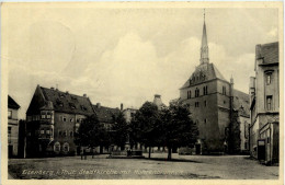 Eisenberg I.Thür., Stadtkirche Mit Mohrenbrunnen - Eisenberg