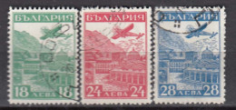 Bulgaria 1932 - STRASSBOURG, Par Avion, Mi-Nr. 249/51, Used - Usati