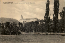 Rudolstadt, Schloss Heydecksburg Von Der Saale Aus - Rudolstadt