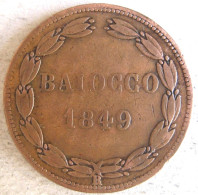 États Pontificaux  1 Baiocco 1839 B Bologne An IX , Grégoire XVI, En Cuivre , KM 1320 - Vaticano (Ciudad Del)