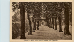 Husum, Allee Beim Schloss, Eingang Zum Stadtpark - Husum