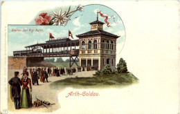 Arth-goldau - Station Der Rigi Bahn - Litho - Arth