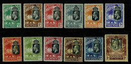 Ref 1640 - KGV Gambia 1922 - Mint & Unmounted Mint Stamps - Mixed Watermarks - Gambia (...-1964)