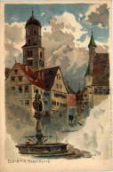 Biberach - Marktplatz - Litho - Biberach