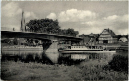 Holzminden A D Weser, Fährhaus Und Weserbrücke - Holzminden
