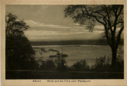 Hamburg, Altona, Blick Auf Die Elbe Vom Stadtpark - Altona