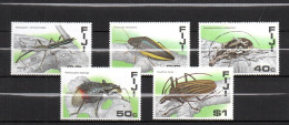 Fiji 1987 Set Insects/Beatles/Kafer Stamps (Michel 568/72) MNH - Fiji (1970-...)