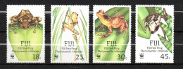 Fiji 1988 Set Frogs/WWF/Frosche Stamps (Michel 586/89) MNH - Fiji (1970-...)
