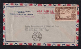 Kuba Cuba 1942 Censor Airmail Cover HABANA X NEW YORK Black PASSED U.S. CENSOR - Cartas & Documentos