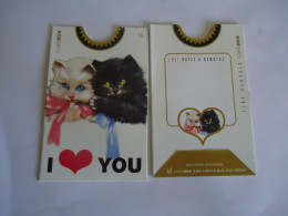 CARDBOX FOR PHONECARDS  ANIMALS CATS - Chats