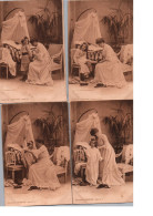 Children Girl Going To Bed Mother Helps Complete Set Of 10 Sequence Postcards Ca 1900 - Sammlungen, Lose & Serien