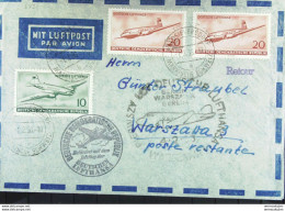 DDR: Luftpost-Brief Aus WALDSIEVERSDORF-MÄRKISCHE SCHWEIZ Vom Ersttag 1.2.56 Mit 10/20 Pf Eröffnung DDR-Luftfahrt - Correo Aéreo