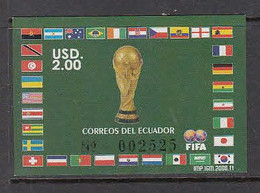 2006 Ecuador World Cup Football Flags  Souvenir Sheet MNH - Equateur
