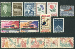 DENMARK 1973 Complete  Issues  MNH / **. Michel 540-554 - Unused Stamps