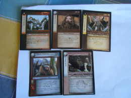 TRADING CARDS CINEMA   THE LORD OF THE RINGS 5 CARDS - Herr Der Ringe