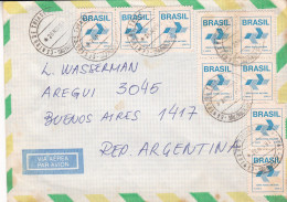 Brasil - 1991 - Airmail - Letter - Sent From Sao Paulo To Buenos Aires, Argentina- Caja 30 - Briefe U. Dokumente