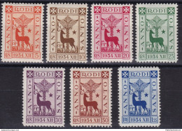 1935 EGEO, N° 91/97 Anno Santo 7 Valori MNH/** - Ägäis