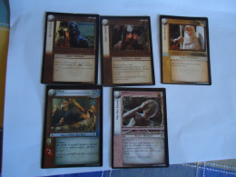 TRADING CARDS CINEMA   THE LORD OF THE RINGS 5 CARDS - El Señor De Los Anillos