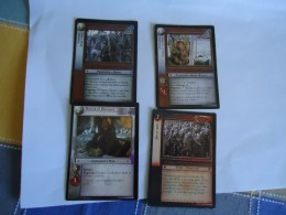 TRADING CARDS CINEMA   THE LORD OF THE RINGS 4 CARDS - Herr Der Ringe