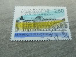 La Cour De Cassation - 2f.80 - Yt 2886 - Bleu, Noir Et Jaune - Oblitéré - Année 1994 - - Gebraucht