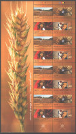 SULTANATE OF OMAN-2021 Omani Wheat Harvest SHEET OF4+MS STAMPS - Oman
