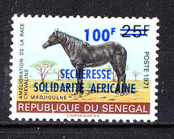 Senegal - 1973. Cavallo. Sovr. " Secheresse ...". Horse, Ovpt. "Secheresse ..." MNH - Paarden