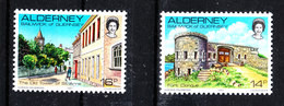 Alderney - 1983. Il Forte  E  La Torre Di Alderney. The Fort And The Alderney Tower. MNH - Castillos