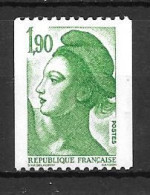 Année 1986 : Y. & T. N° 2426 H ** Bande De Phosphore à GAUCHE Sans N° Rouge - Unused Stamps