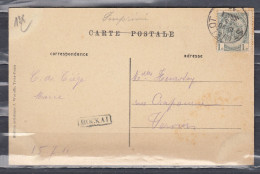 Postkaart Van Stavelot Naar Verviers Met Langstempel Hockai - Linear Postmarks