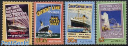 Australia 2004 Bon Voyage 4v, Mint NH, Transport - Ships And Boats - Art - Bridges And Tunnels - Poster Art - Unused Stamps