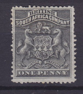 British South Africa Company 1892 Mi. 1, 1 Penny Wappen (Weisse Nominale), MNG(*) (2 Scans) - Ohne Zuordnung