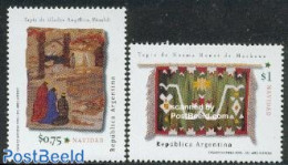 Argentina 1996 Wall Carpets 2v, Mint NH, Various - Textiles - Ongebruikt