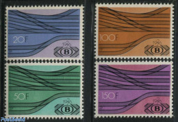 Belgium 1976 Railway Stamps 4v SNCB/NMBS, Mint NH, Transport - Railways - Unused Stamps