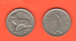 Ireland Republic 3  Pence 1940 Irlanda Irlande Nickel Coin - Irlande