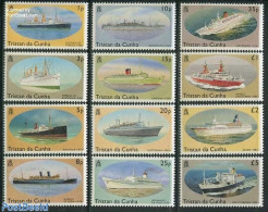 Tristan Da Cunha 1994 Definitives, Ships 12v, Mint NH, History - Transport - Netherlands & Dutch - Ships And Boats - Geography