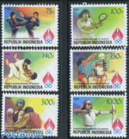 Indonesia 1989 Sport Week 6v, Mint NH, Sport - Judo - Sport (other And Mixed) - Tennis - Volleyball - Tenis