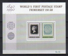 Norway 1990 1st Stamp 150th Anniv. Y.T. BF 13 ** - Blocks & Sheetlets