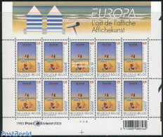 Belgium 2003 Europa M/s With 10 Stamps, Mint NH, History - Various - Europa (cept) - Tourism - Neufs