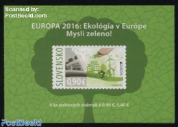 Slovakia 2016 Europa, Think Green S-a Booklet, Mint NH, History - Nature - Science - Sport - Various - Europa (cept) -.. - Nuovi