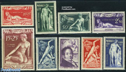 Monaco 1948 J.F. Bosio 9v, Unused (hinged), Nature - Horses - Art - Sculpture - Unused Stamps