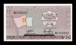 Ruanda Rwanda 20 Francs 1976 Pick 6e Sc Unc - Rwanda