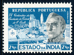 Portuguese India - 1954 - S.Paulo / Brasil - Manuel Da Nóbrega - MNG - Inde Portugaise