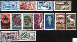 Cyprus 1962 Definitives, Tourism 13v, Unused (hinged), History - Nature - Various - Archaeology - Animals (others & Mi.. - Neufs