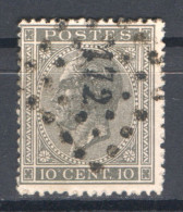 België OCB17 Gestempeld Pt172 Havinnes COBA €35 - 1865-1866 Profil Gauche